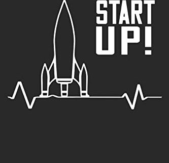 Start Up!: Commencez! Start-Up Rocket Entrepreneur Business Founder Gifts Carnet ligné (format A5, 15,24 x 22,86 cm, 120 pages)