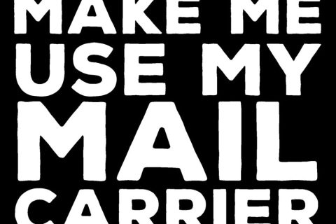 Don't Make Me Use My Mail Carrier Voice: 6x9 Notebook, Ruled, Funny Writing Notebook, Journal For Work, Daily Diary, Planner, Organizer for Mail Carriers, Mailmen, Mailwomen