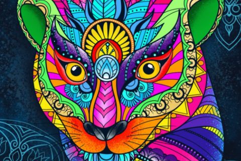 Animaux incroyables: livre de coloriage pour adultes avec des dessins d'animaux relaxants en style mandala