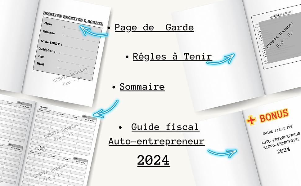 livre de compte 2024 auto entrepreneur